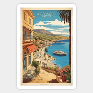 Argostoli Greece Vintage Tourism Travel Magnet